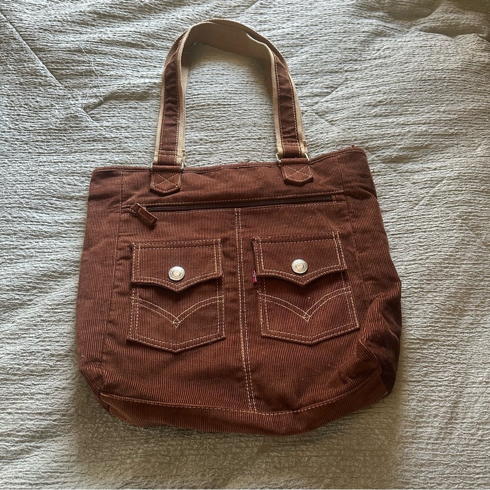Levi corduroy tote bag